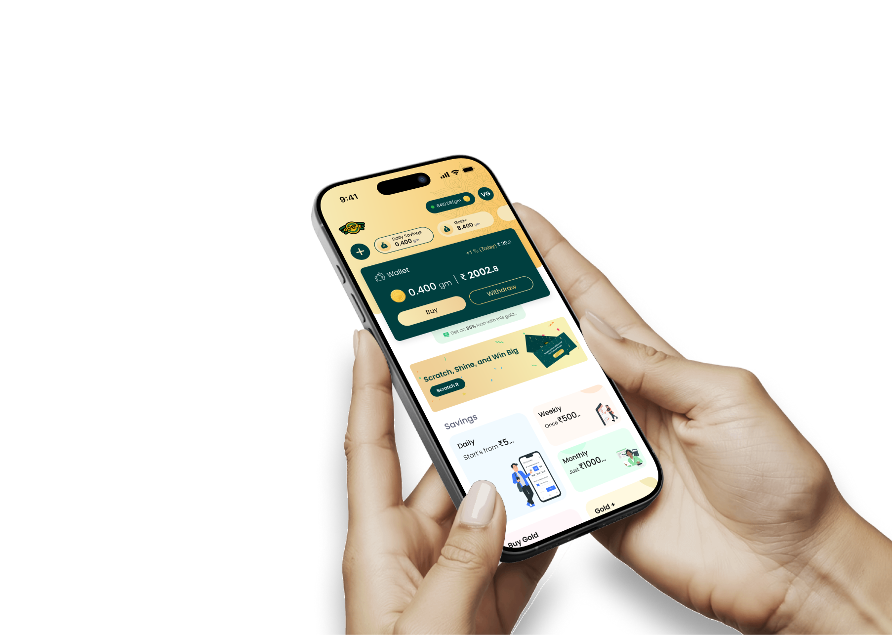 Hand holding iPhone 16 Pro